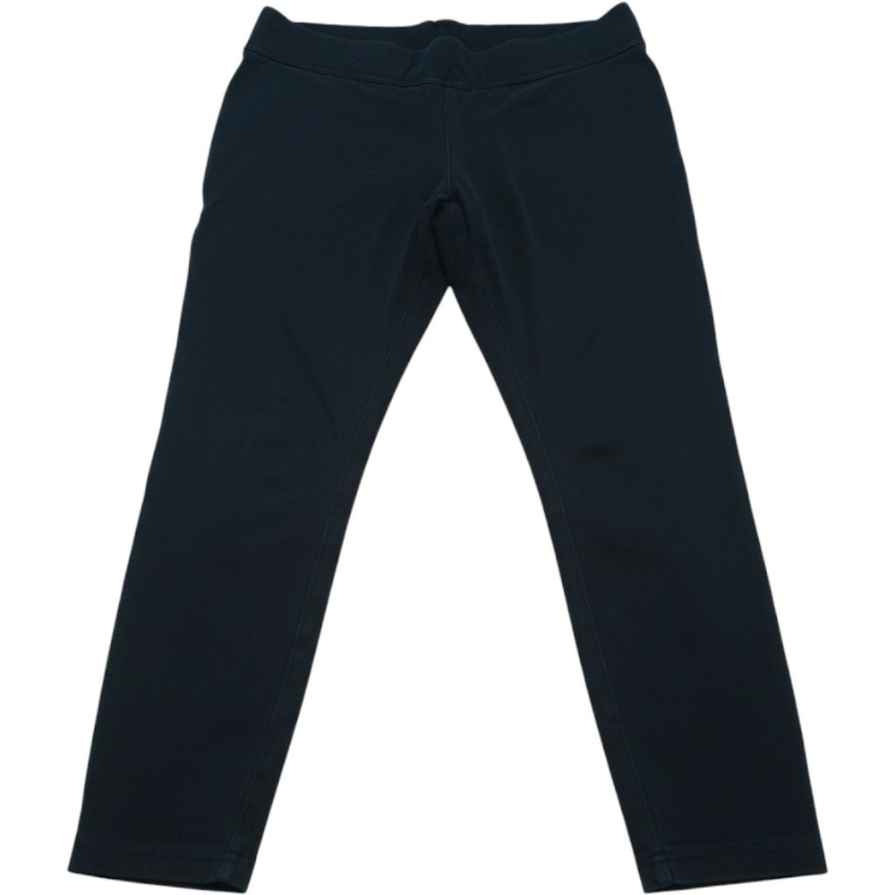 Lands End Leggings M/P Navy Blue Petite Cotton Blend Stretch Athleisure Z932